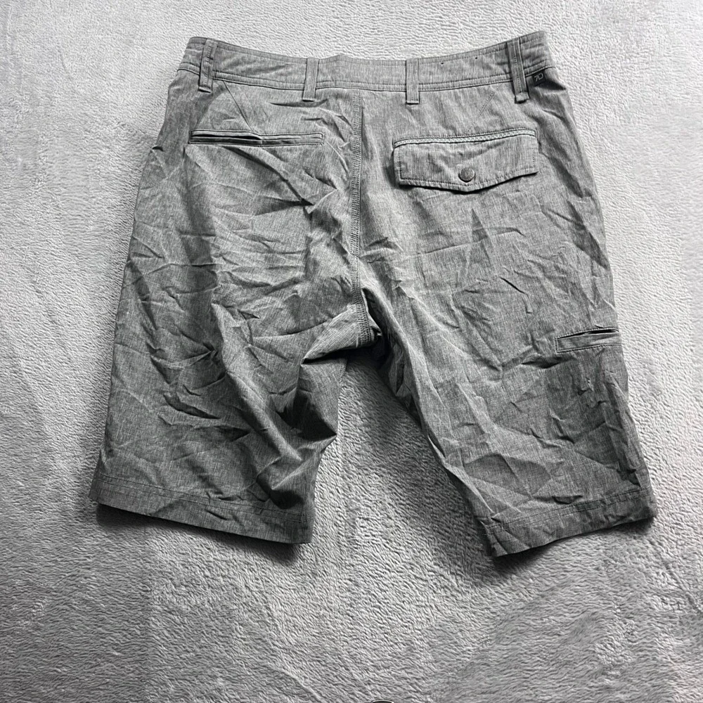 7 Diamonds Velocity Performance Shorts Mens 30 Heather Grey Stretch Golf Casual